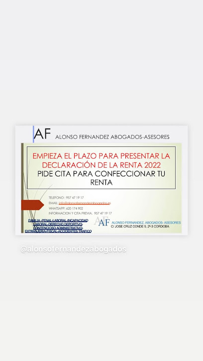 Alonso Fernández Abogados, Córdoba