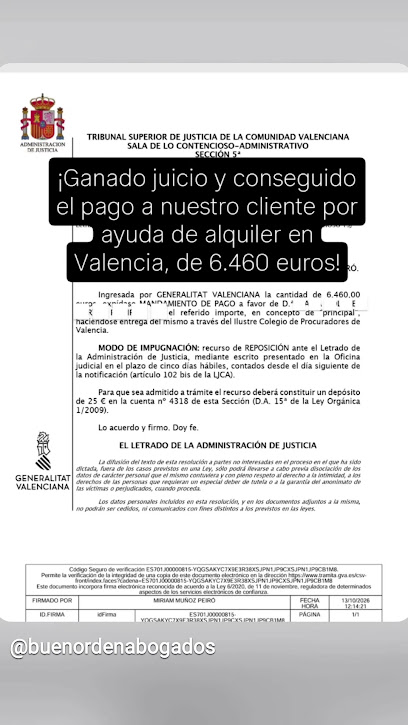 Buen Orden Abogados, Valencia